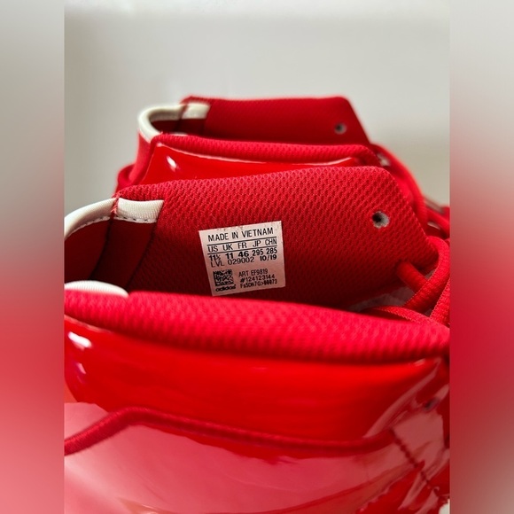 BRAND NEW NEVER WORN Adidas Pro Model 2G Red Patent Leather Shoe 11.5 US main image 5